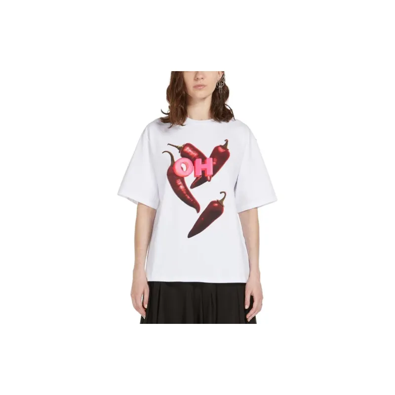 SportMa Drop Shoulder Sleeve T Shirt Women's White-1
