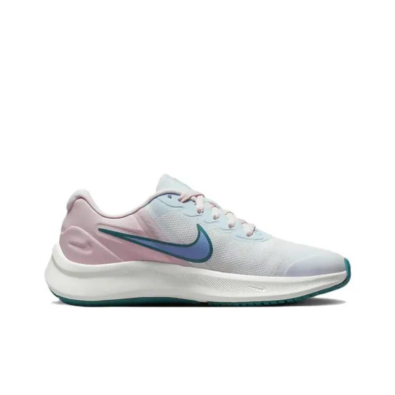 Nike Star Runner 3 GS 'White Pink Mineral Teal'-1