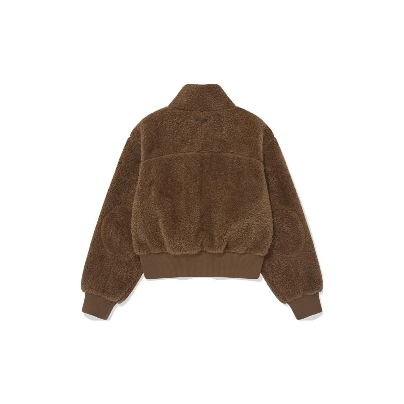 COVERNAT FW24 Velvet feel Coat Women's Brown-1