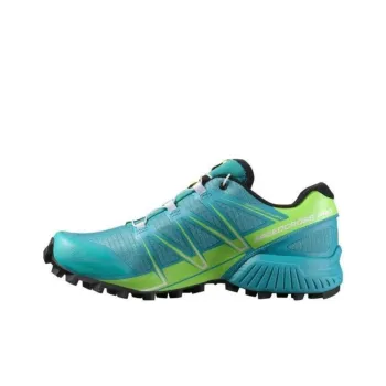 SALOMON SPEEDCROSS PRO Anti Slip Wear Resistant Low Top Trail Running Running Shoes Women's Cyan