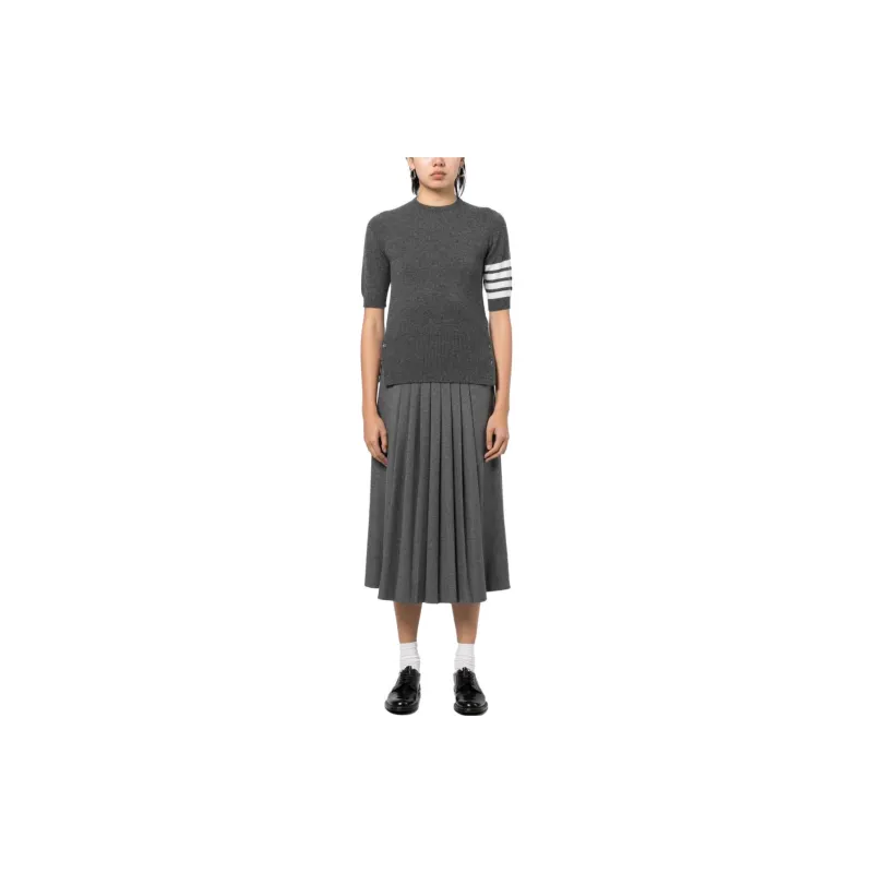 THOM BROWNE Short Sleeved Knitted Top-2