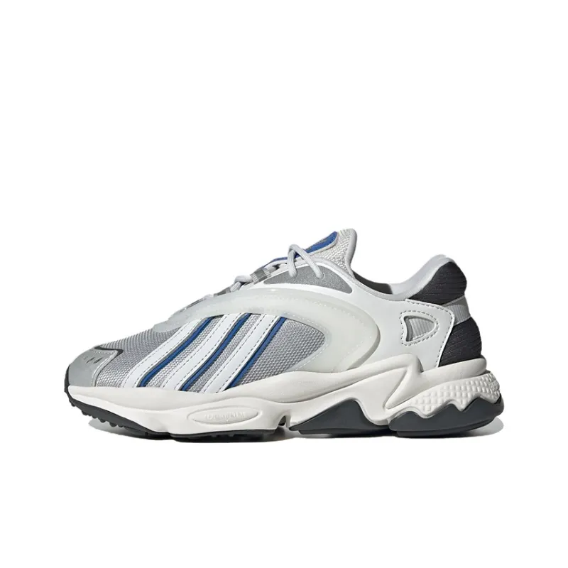 Adidas Originals Oztral Breathable Low Top Sports Casual Shoes White Silver Teenagers-0