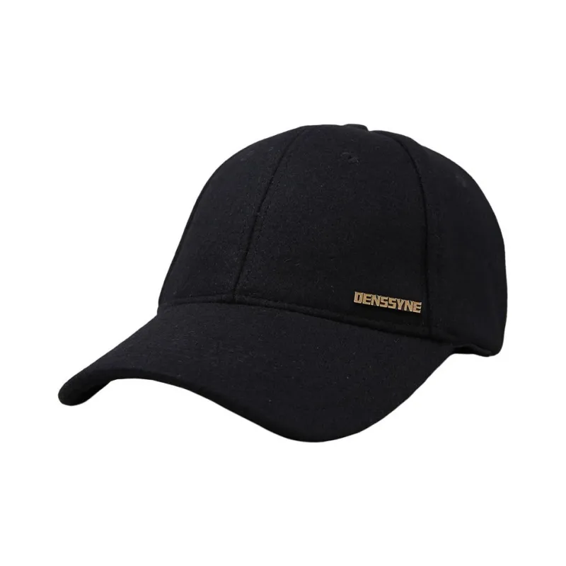 DENSSYNE Woolen Baseball Caps Men's Black/Navy Blue/Dark Grey-2