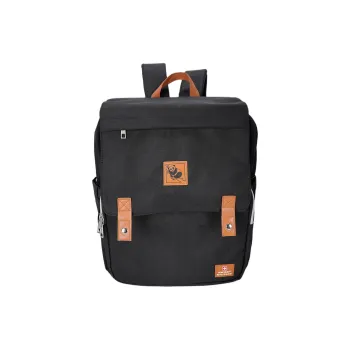 SWISS MILITARY Nylon Backpack Mother And Baby Bag Large Size Unisex Black