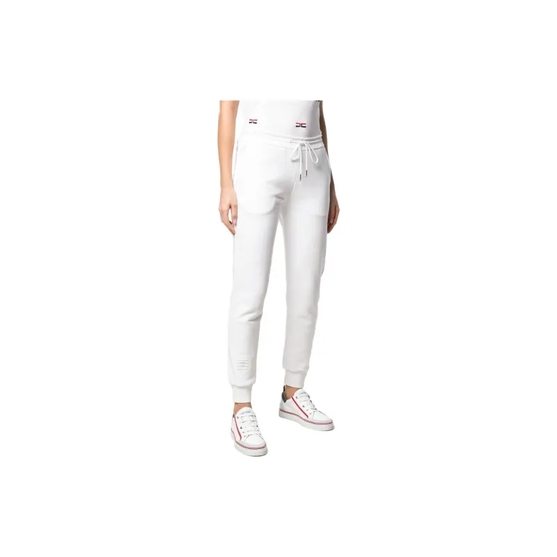 THOM BROWNE Logo Patch Side Band Sweatpants-3