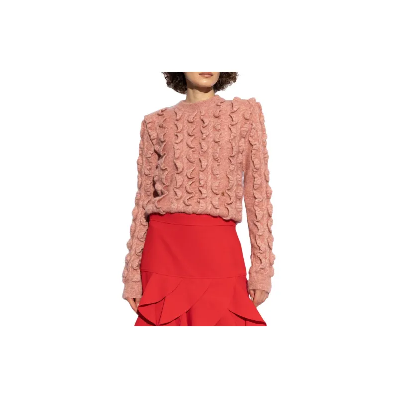 MOSCHINO Ruffled Crewneck Jumper-2