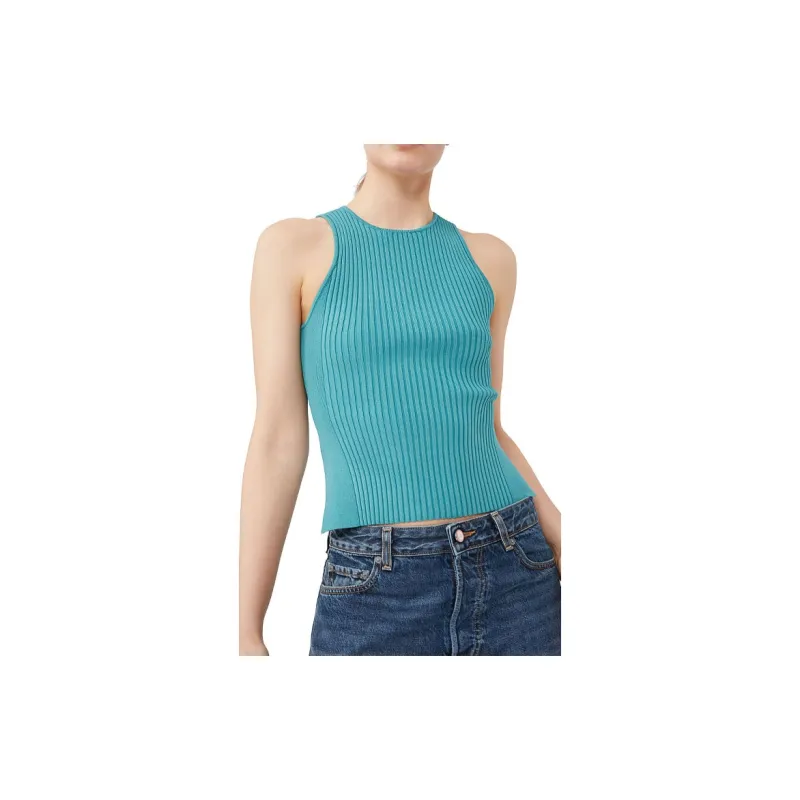 GANNI Tank Tops Women's Lake Blue-3