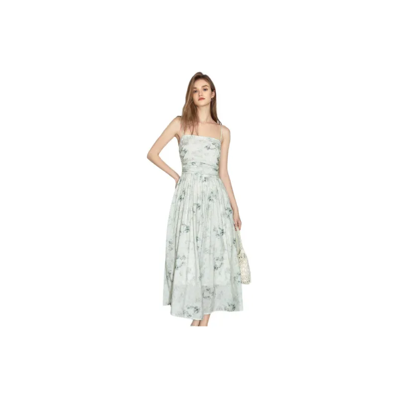 Bethine Slip Dress Women's Gray Green-2