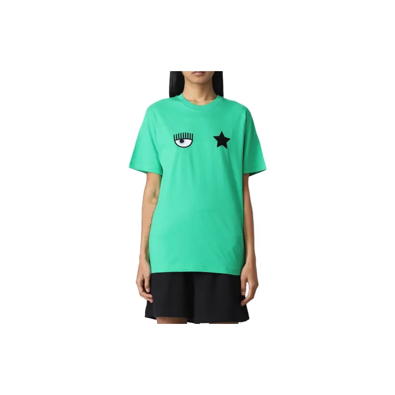 CHIARA FERRAGNI T-Shirts Women's Green-2