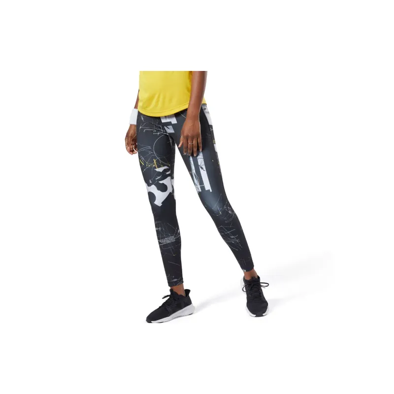 Reebok WORKOUT READY AOP Athletic Trousers Women's Black-2