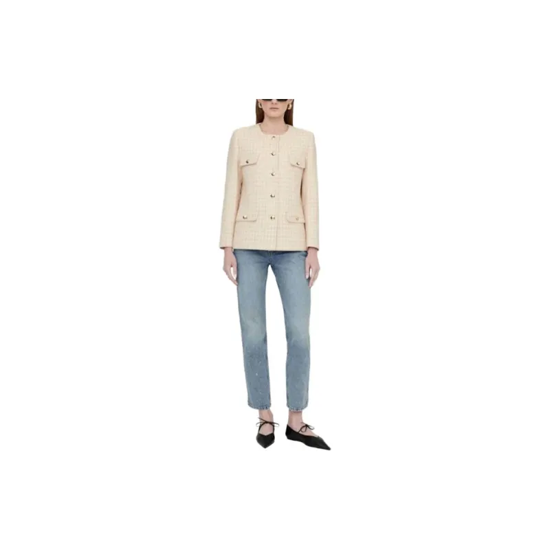 Anine Bing Janet Houndstooth Tweed Jacket-1