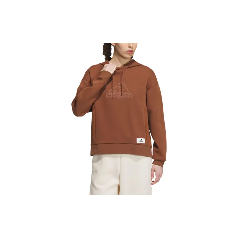 Adidas Lounge Sweatshirts Women's Brown-1