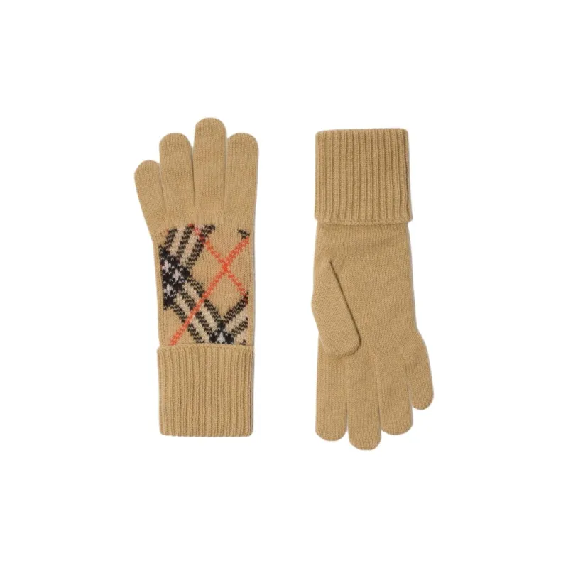 Burberry Check Gloves-1