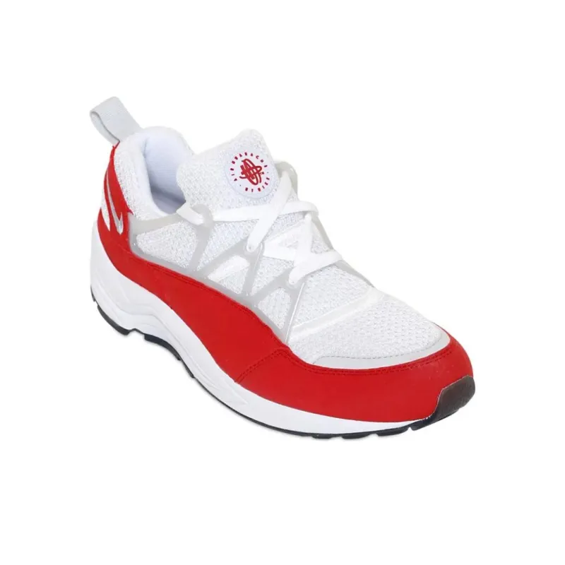 Nike Air Huarache Slip-Resistant Low-Top Running Shoes Unisex White Red-2