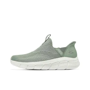Skechers Bob's Breathable Lightweight Low Top Casual Shoes Women's Gray Green