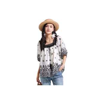 VILAN T-Shirt Women's Black Floral