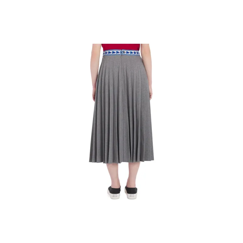 Maison Kitsune x And Wander Casual Long Skirt Women's Gray-2