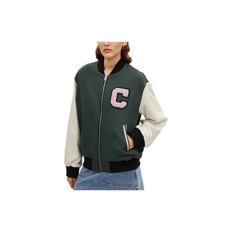 COACH SS24 Jackets Coats Women's Forest Green-2