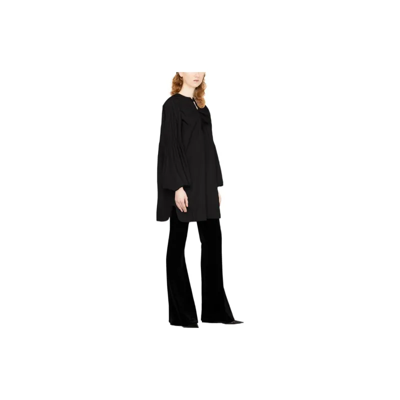 GANNI Long Sleeved Dresses Women's Black-3