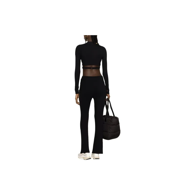 Moncler Ribbed knit Flared Trousers-2
