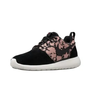 Nike Roshe One Anti Slip Wear Resistant Low Top Casual Shoes Unisex Black Red