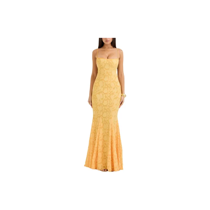 HOUSE OF CB Joan Slip Dresses Women's Apricot/Apricot-3