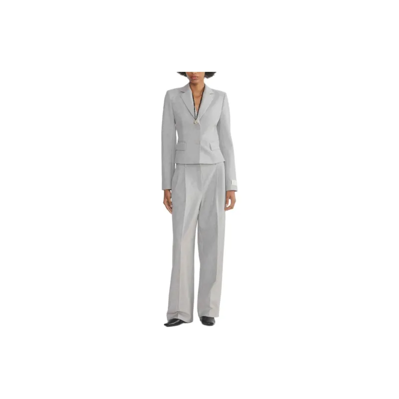 ARITZIA FW24 Babaton Curate Blazer Business Suit Women's Heather Chrome Gray-2