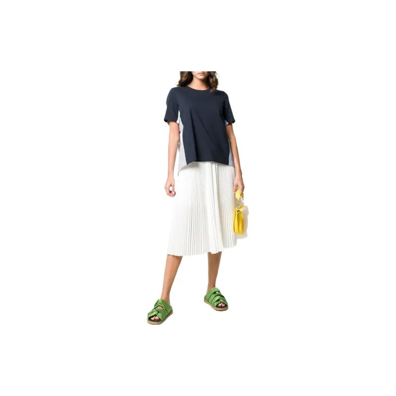 Sacai T Shirts Women's Dark Blue-1