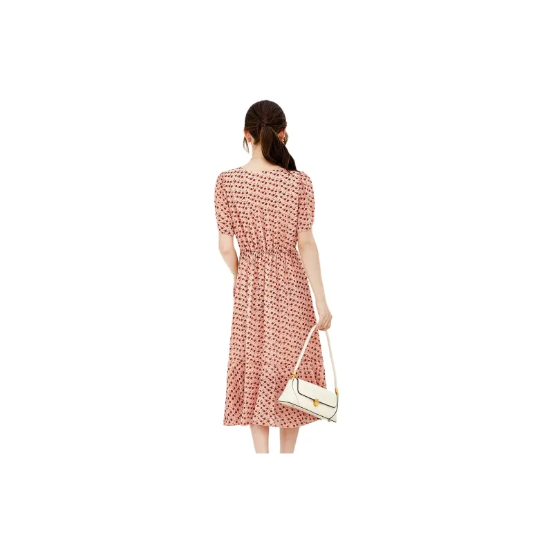 H YXIANG Short Sleeved Dresses Women's-5