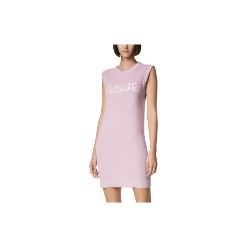 VERSACE 1978 Re Edition Logo Knitted Dress-1