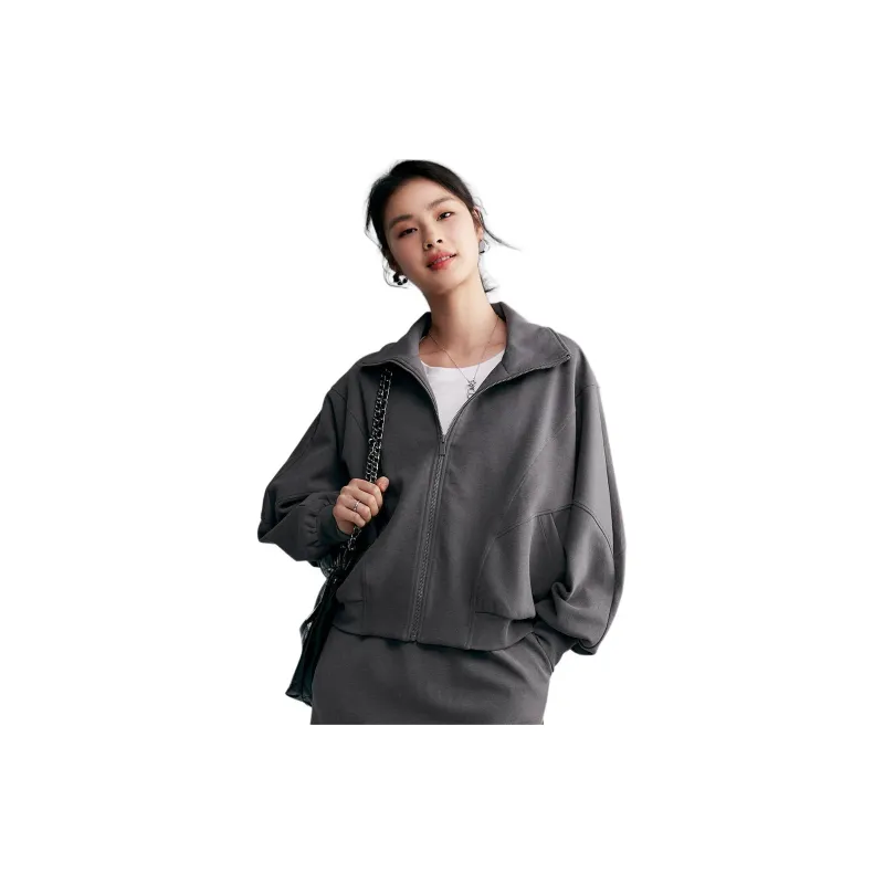 CHUMIAN Sweatshirt Women's Dusty Gray-3