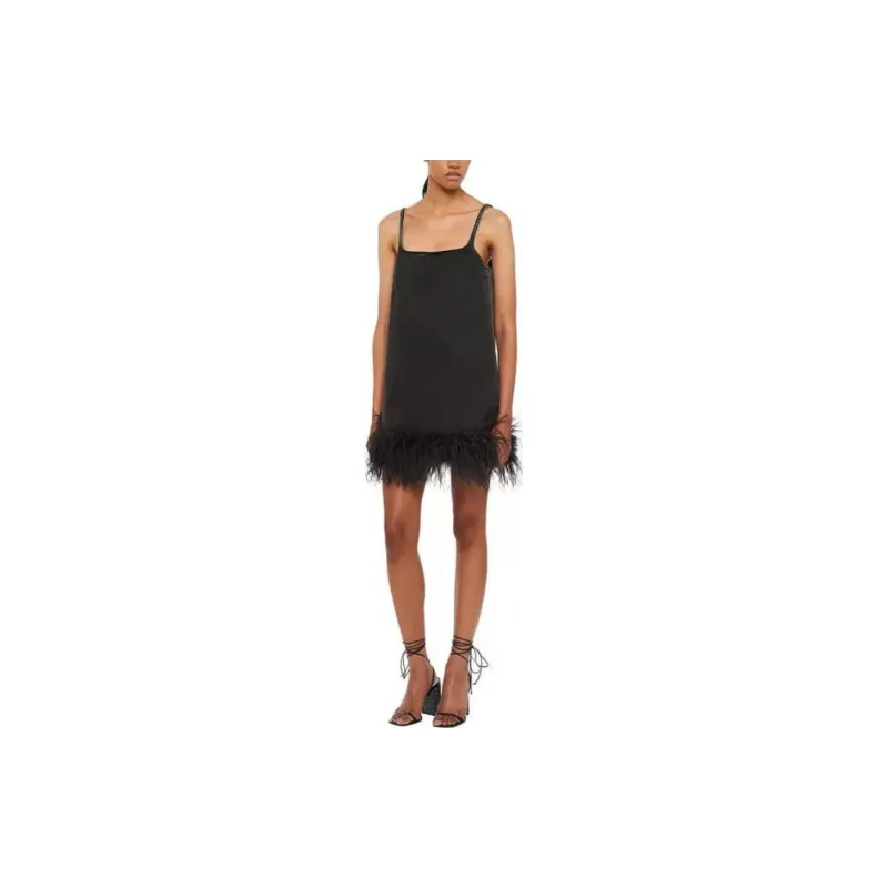 MIU MIU SS23 Slip Dresses Women's Black-1