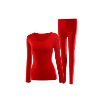 JUNEROSE Thermal Set Women's Red