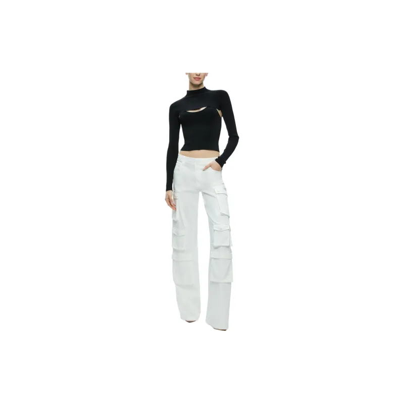 ALICE+OLIVIA Olympia Cargo Trousers-1