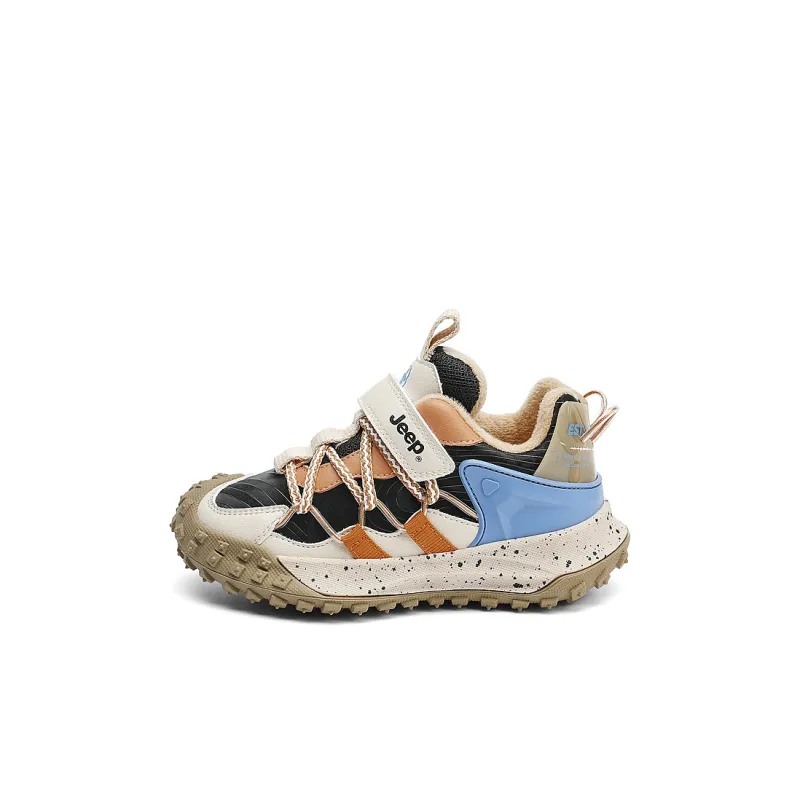 Jeep Wear resistant Lightweight Breathable And Non slip. Low Top Kids' Outdoor Shoes Khaki Kids'-0