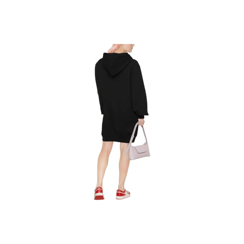 MOSCHINO Logo Print Hooded Dress-3
