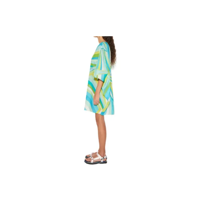 EMILIO PUCCI Iride print Cotton Minidress-4
