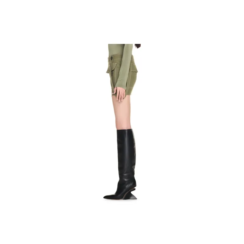 OFF WHITE Logo embroidered Mini Skirt-3