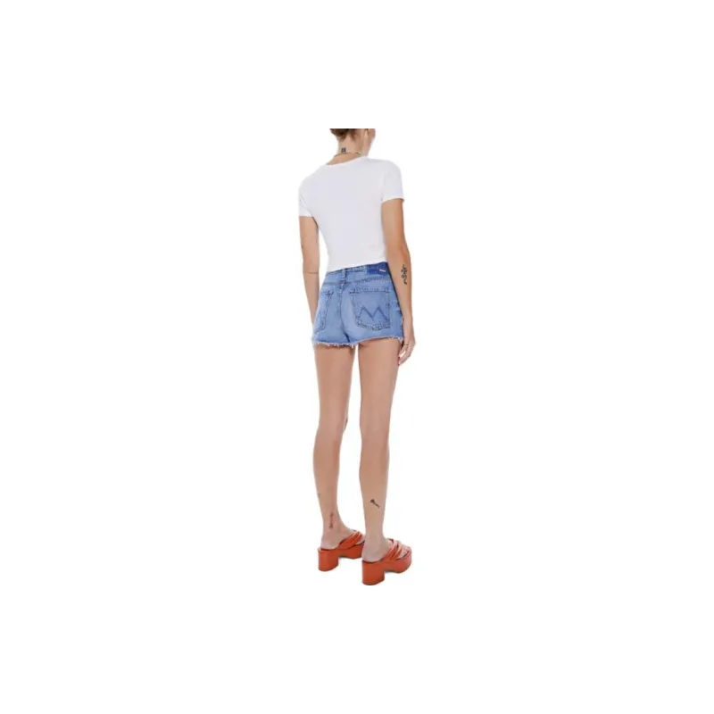 MOTHER Denim Shorts Women's Light Blue-1