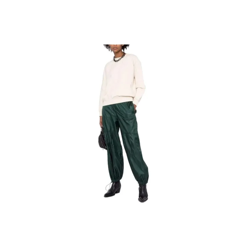 OFF WHITE Women'ss Diag Stripe Crewneck Beige-1