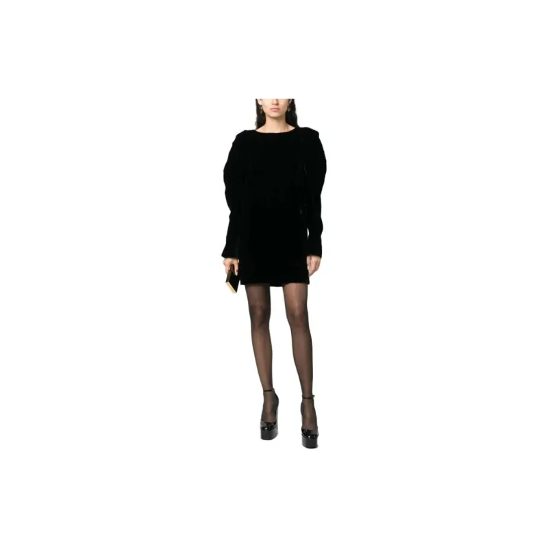 NINA RICCI Velvet Mini Dress-1