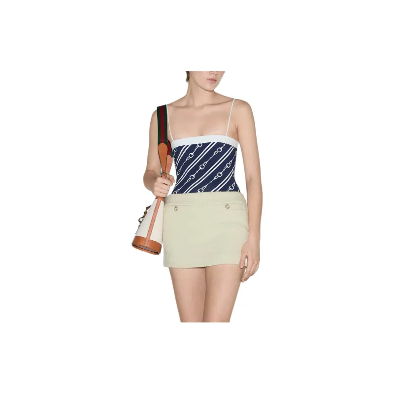 GUCCI One-piece Swimsuit Women's Blue-6