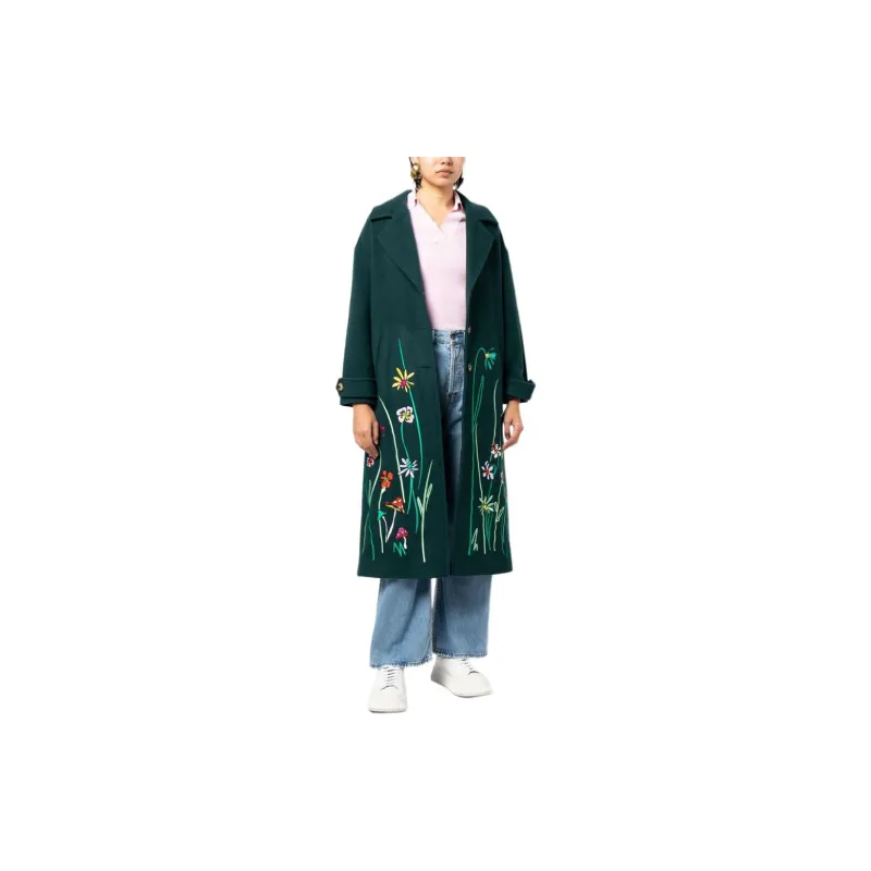 MIRA MIKATI Coats Women's Dark Green-3