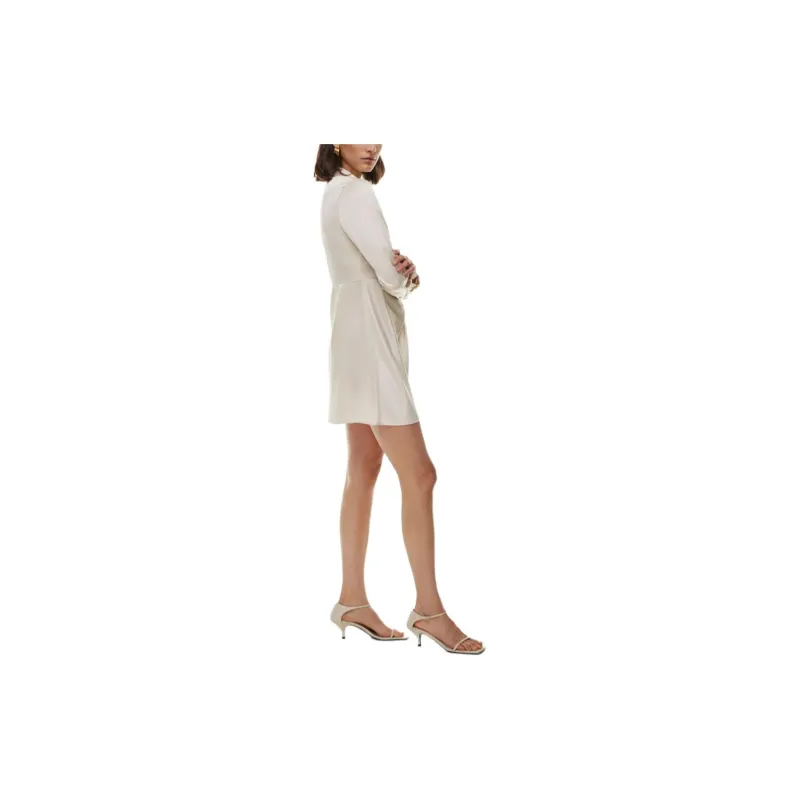 ARITZIA Babaton Collaborate Satin Dress Long-Sleeved Dresses Women's-4