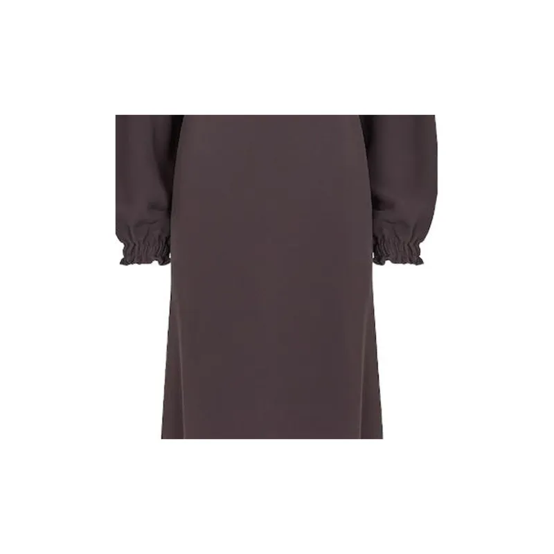 FENDI FW23 Long-Sleeved Dresses Women's Brown-3