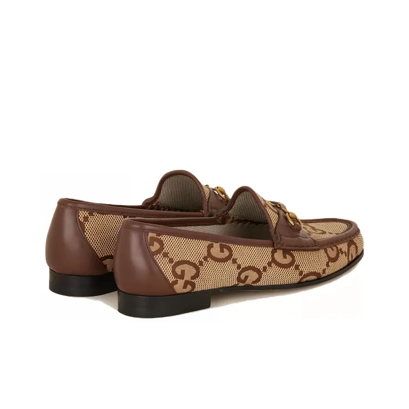 GUCCI Horsebit 1953 Monogram Loafers-3