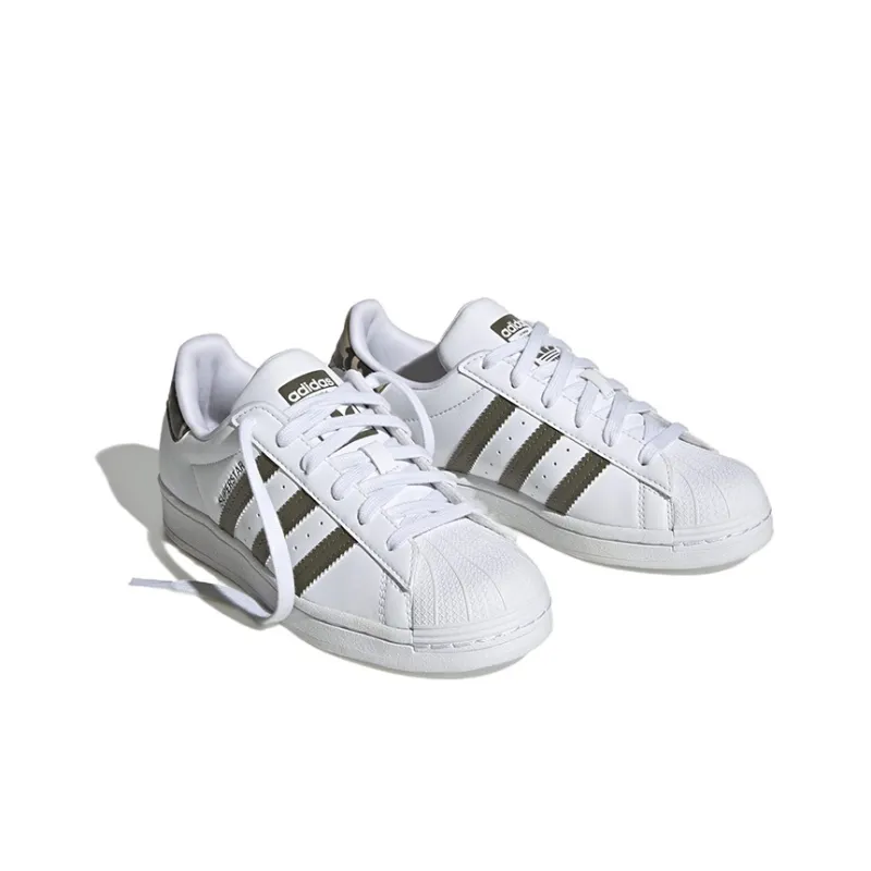 Adidas Superstar Cloud White Olive Strata GS-2