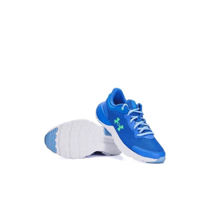 Under Armour Charged Escape 4 Slip-Resistant Cushioning Low-Top Kids' Running Shoes Blue White Kids'-3