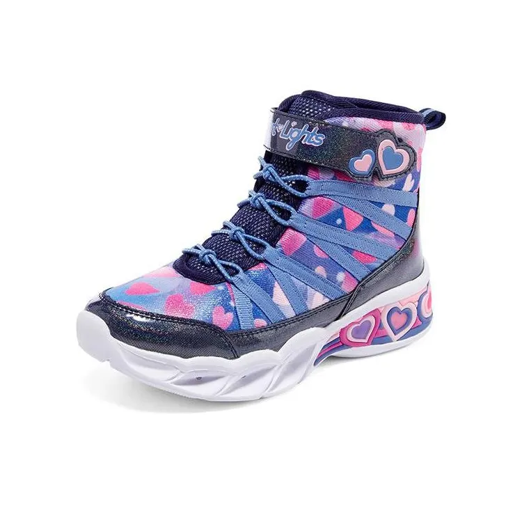 Skechers Abrasion Resistant Rebound Kids Lifestyle Shoes Pink Purple Teenagers-2