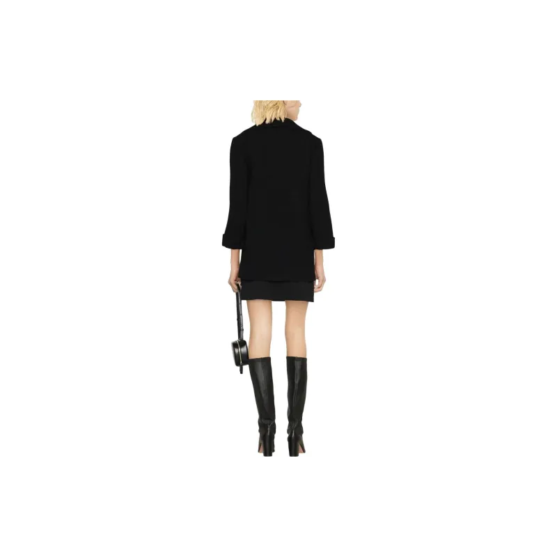 MOSCHINO Open front Virgin Wool Coat-2